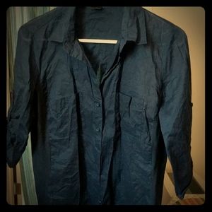 Ann taylor roll tab sleeves shirt